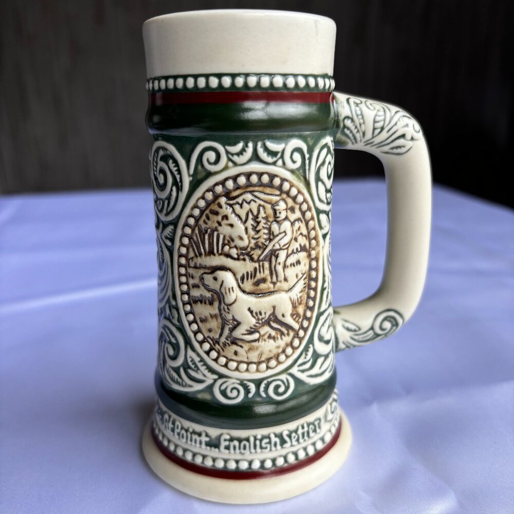 Avon 1983 English Setter/Rainbow Trout Mug